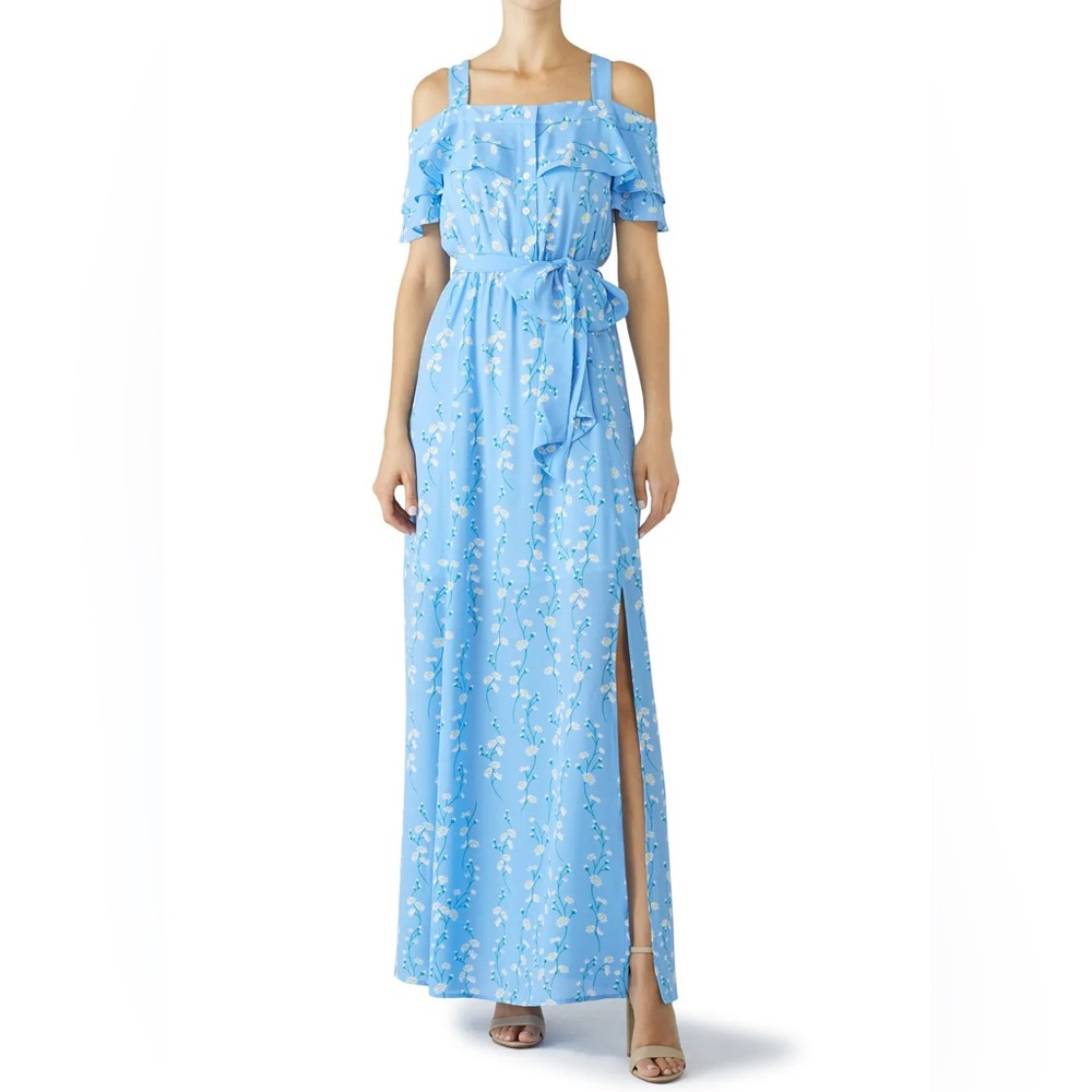Draper James Blue Daisy Printed Maxi Dress Size 8